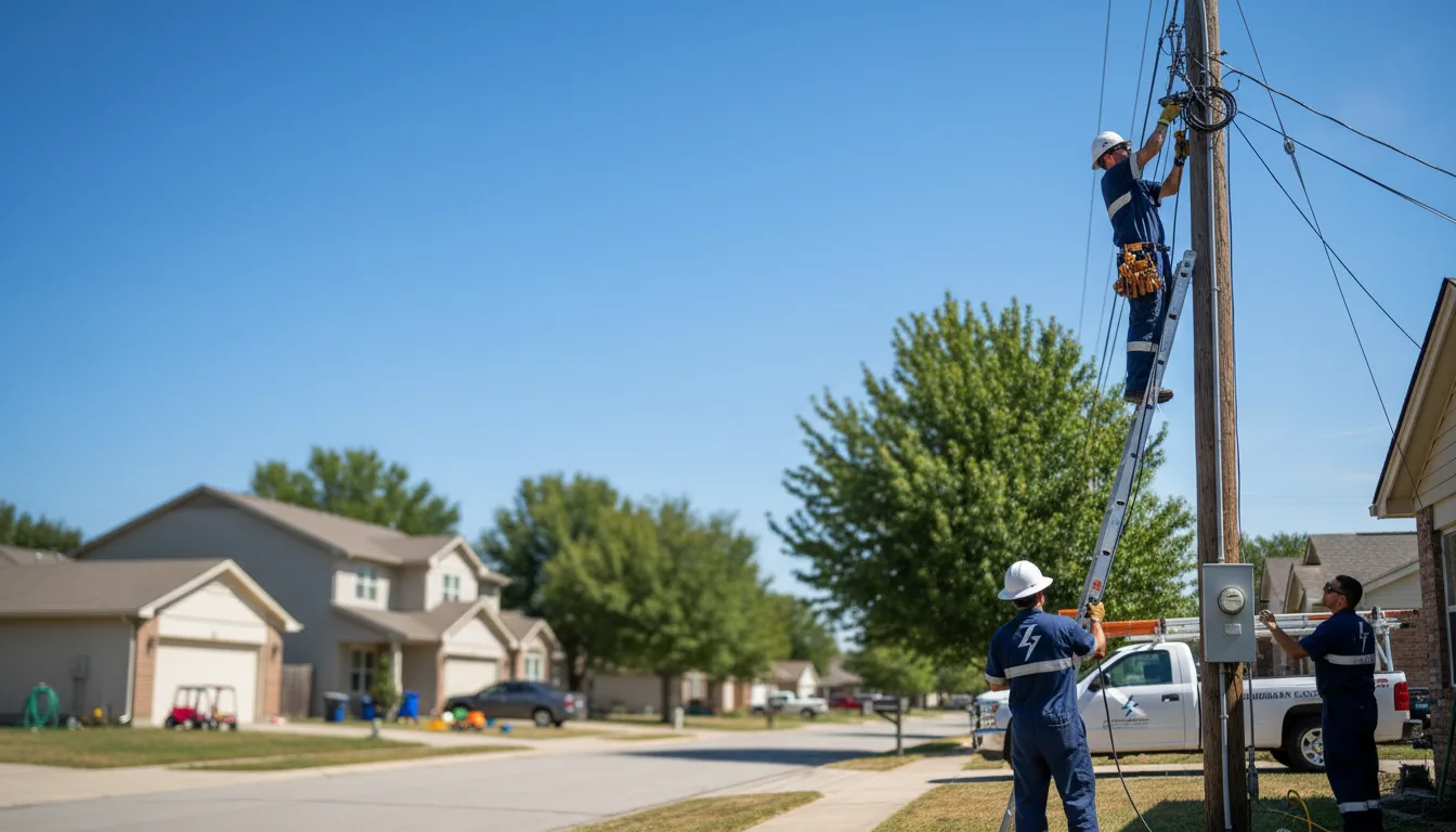Residential electrician providing installation services in Farragut, IA